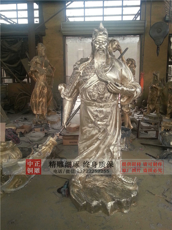 黃銅關二爺雕塑.jpg 黃銅關二爺雕塑.jpg